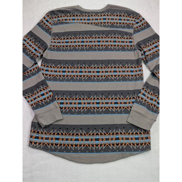 Volcom Size XL Striper Crew Thermal Long Sleeve Gray,Blue,Orange,Black - Picture 11 of 11